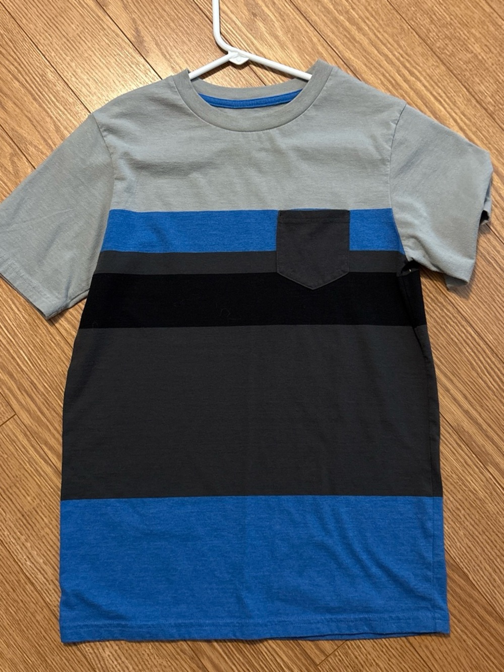 Circo Gray Tee with Blue Trim